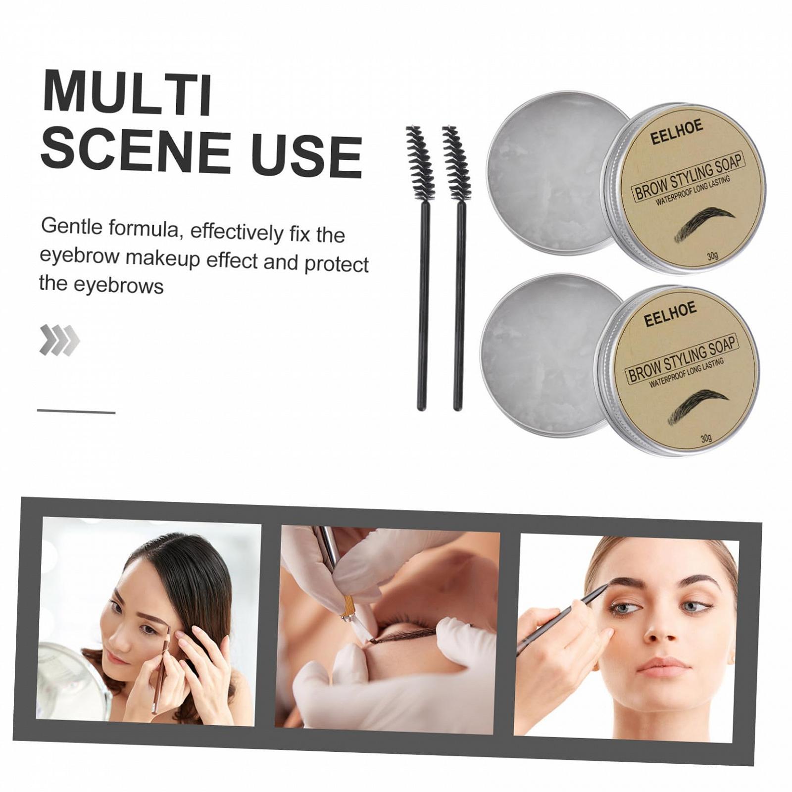 Гель для укладання брів FOMIYES Seife Aluminium Жовтий 2 шт, фото №4