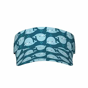 Сонцезахисний козирок спортивний Cartoon Whale унісекс - Фото 1