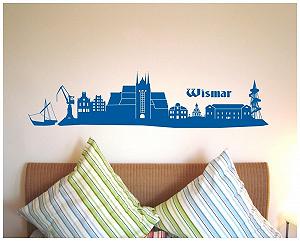 Наклейка на стіну Wismar City Collage 100 x 24 см Біла synthetic.ua - Фото 1