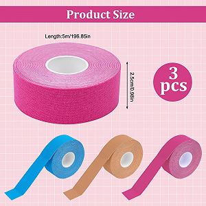 Набір стрічок для підтяжки обличчя 3 шт., стрічки для макіяжу від зморшок synthetic.ua - Фото 1