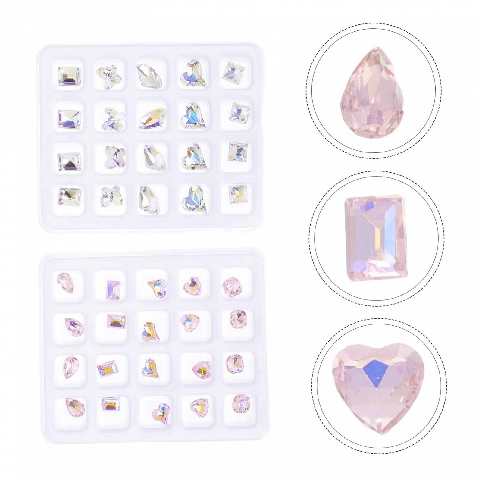 Украшения для ногтей Стразы FRCOLOR 80 шт для творческого дизайна ногтей для маникюрного салона и личных проектов, фото №6