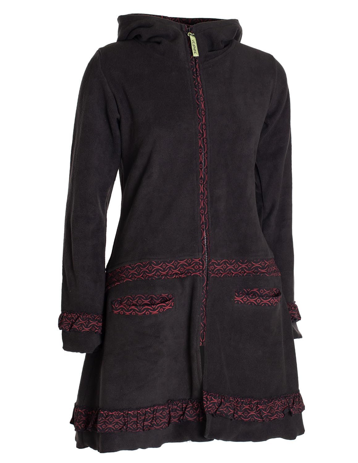 Куртка Vishes Alternative Clothing Женская Длинная Флисовая Переходная Куртка Eco Флис, фото №4