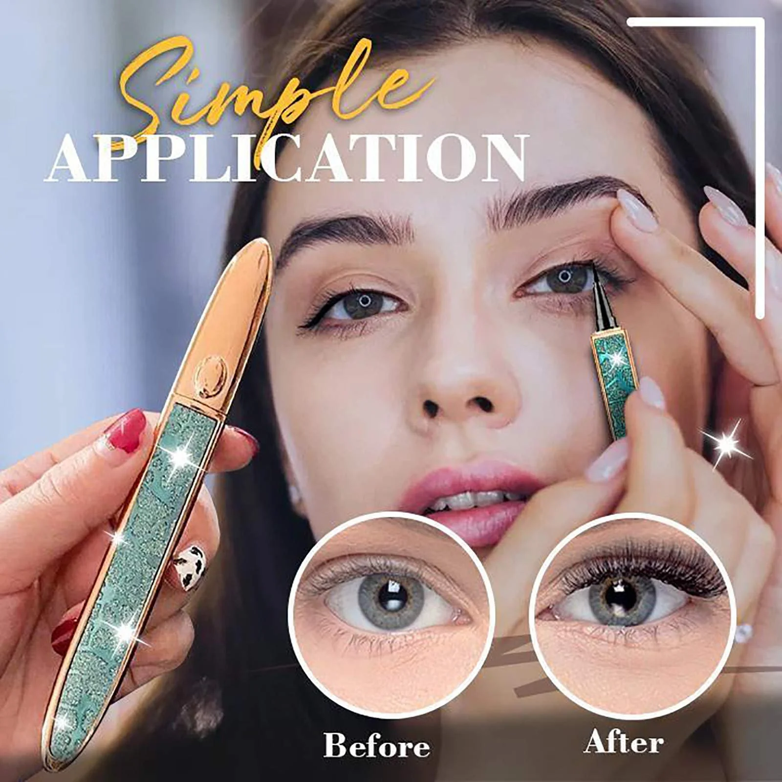 Підводка Багатофункціональна Чарівна Швидковисихаюча Флуоресцентна Кольорова Діамантова 3 мл (D), фото №7