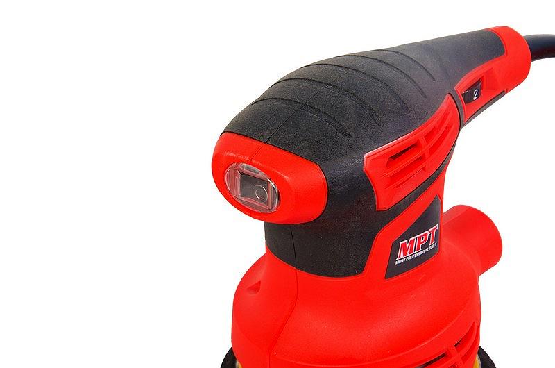 Шліфмашина орбітальна ексцентрикова MPT 320 Вт Ø125 мм 12000 об/хв додаткові щітки шліфувальне коло 1 шт MRS3203, фото №5