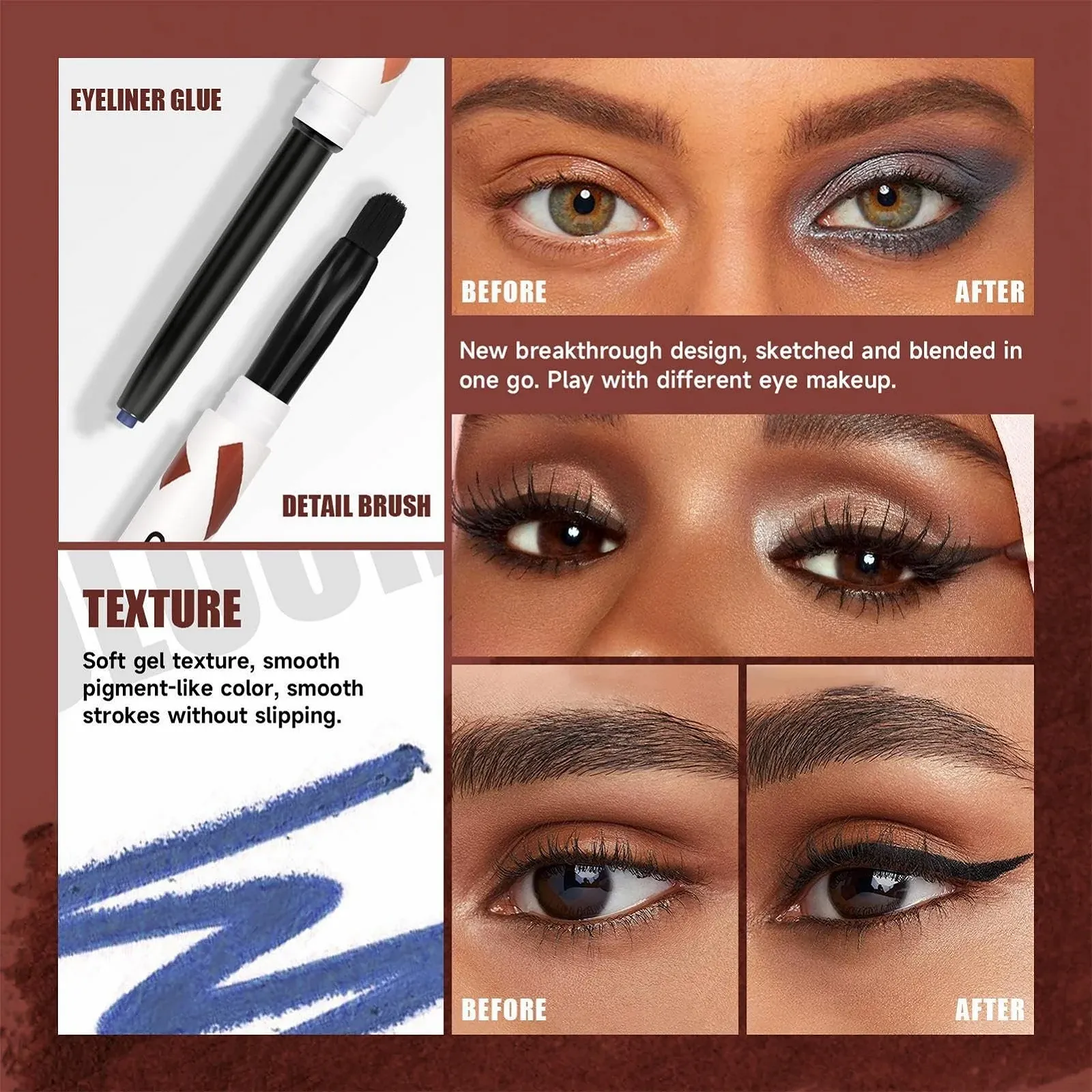 Карандаш для глаз Pratvider Многоцветный, фото №5