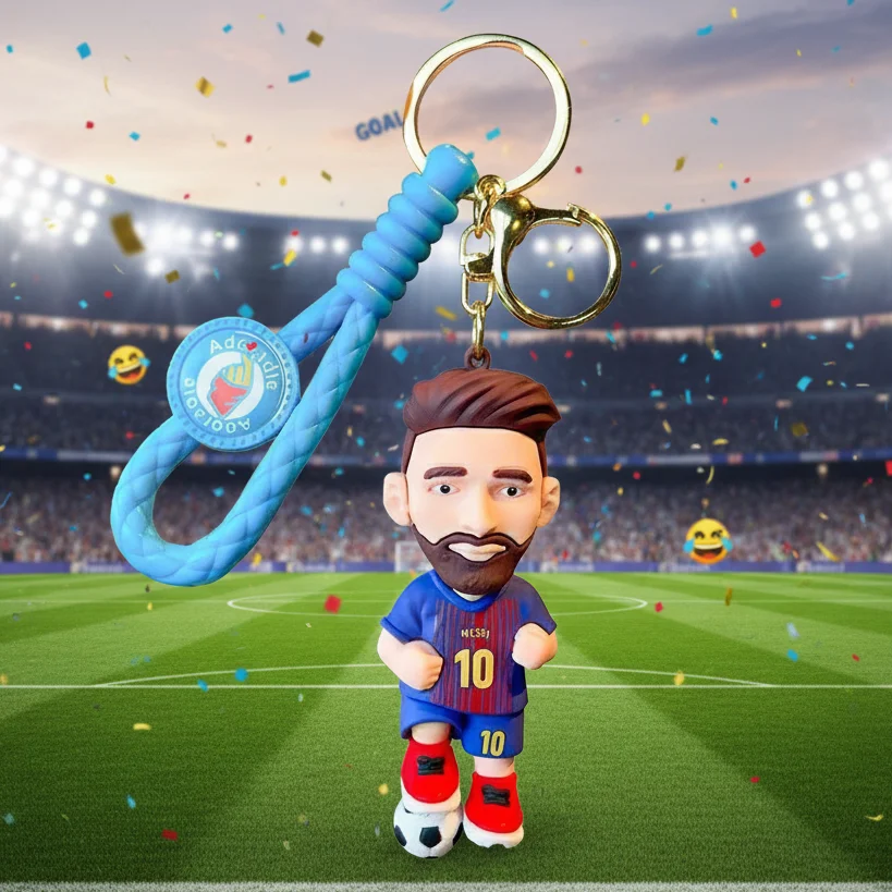 Брелок Messi для рюкзака и ключей, 8,5 см, фото №3