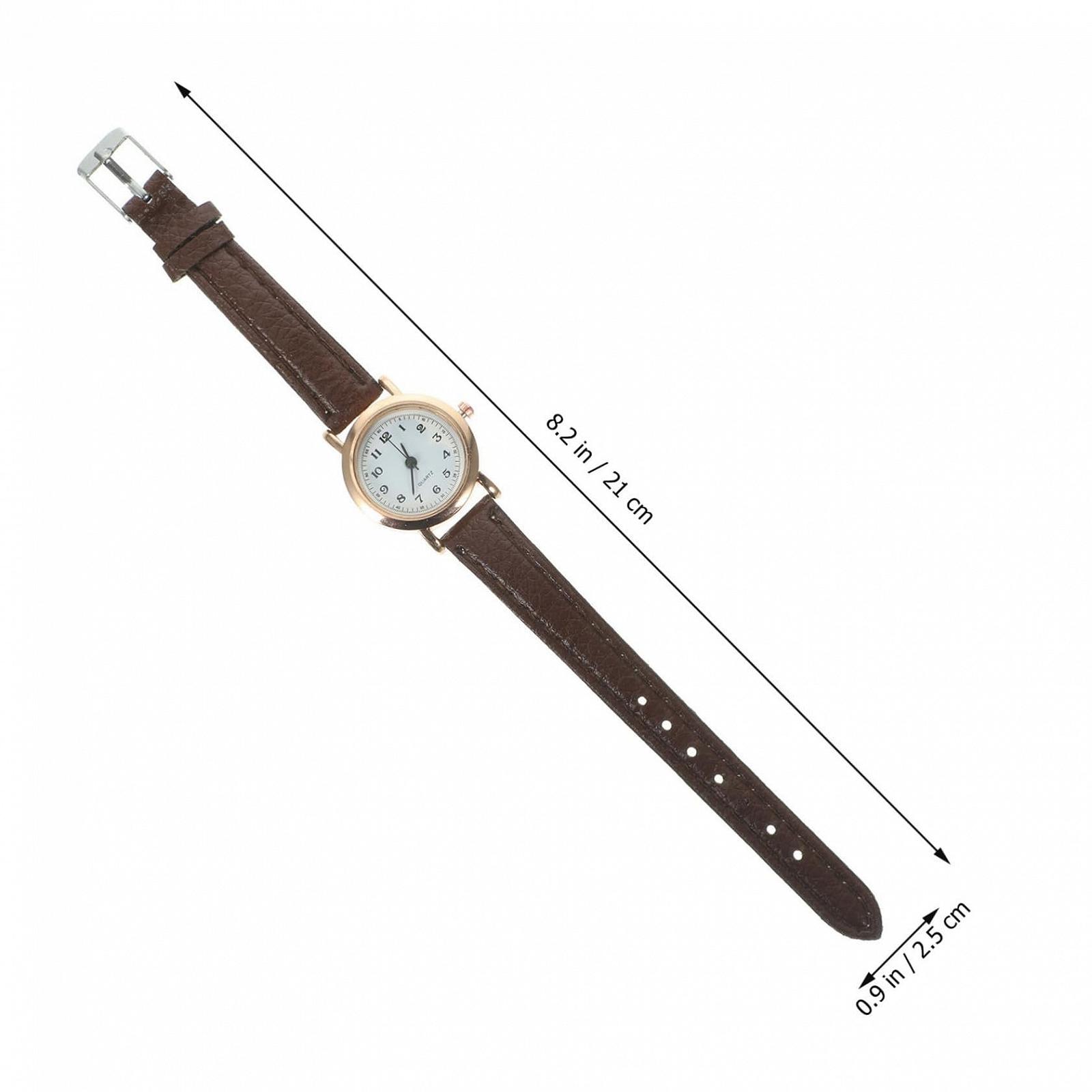 Женские часы LIFKOME с кожаным ремешком, простые цифровые часы, маленькие настольные часы для женщин, без запаха, гибкие, прочные, фото №3