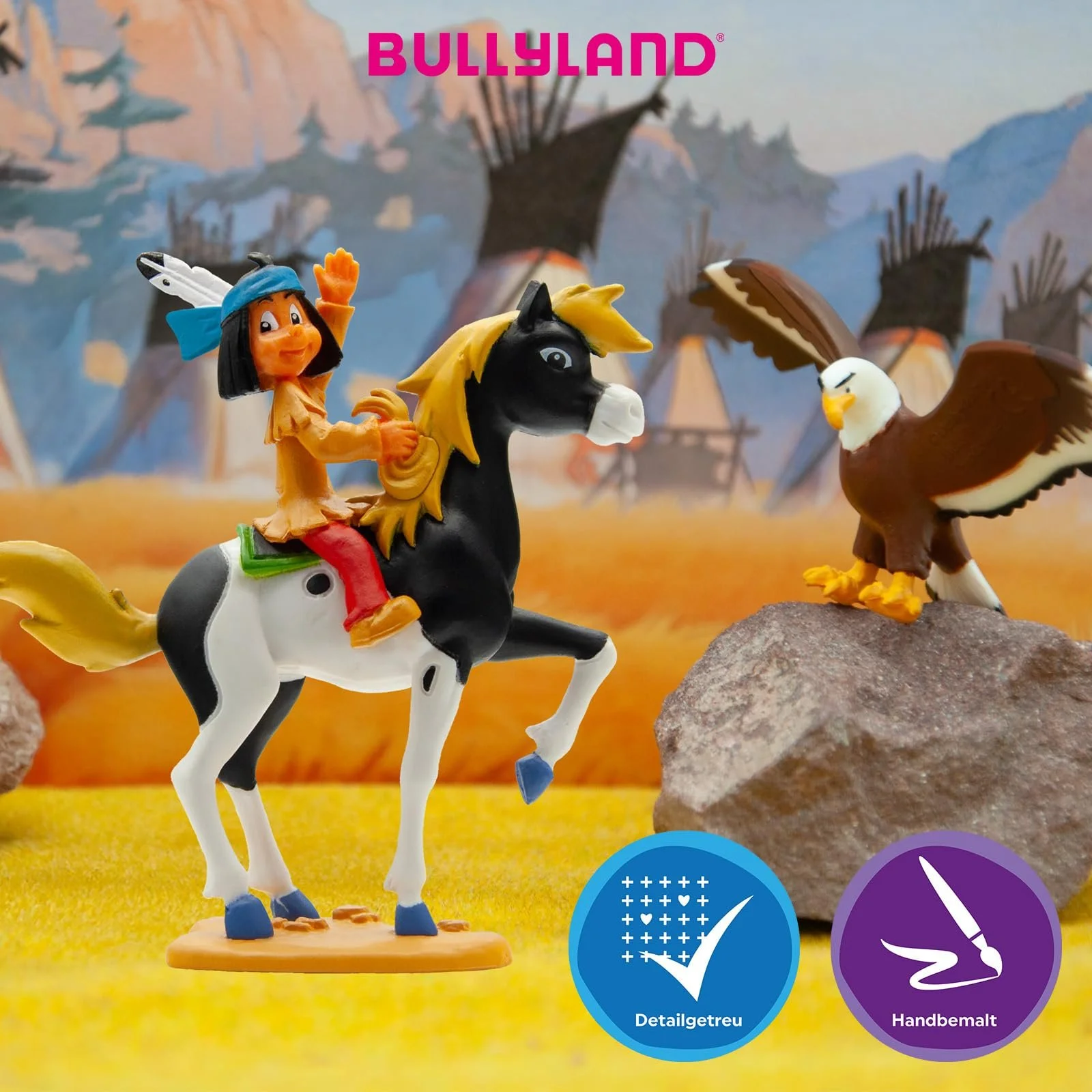 Ігрова фігурка Bullyland Yakari, Yakari on Little Thunder, фото №5