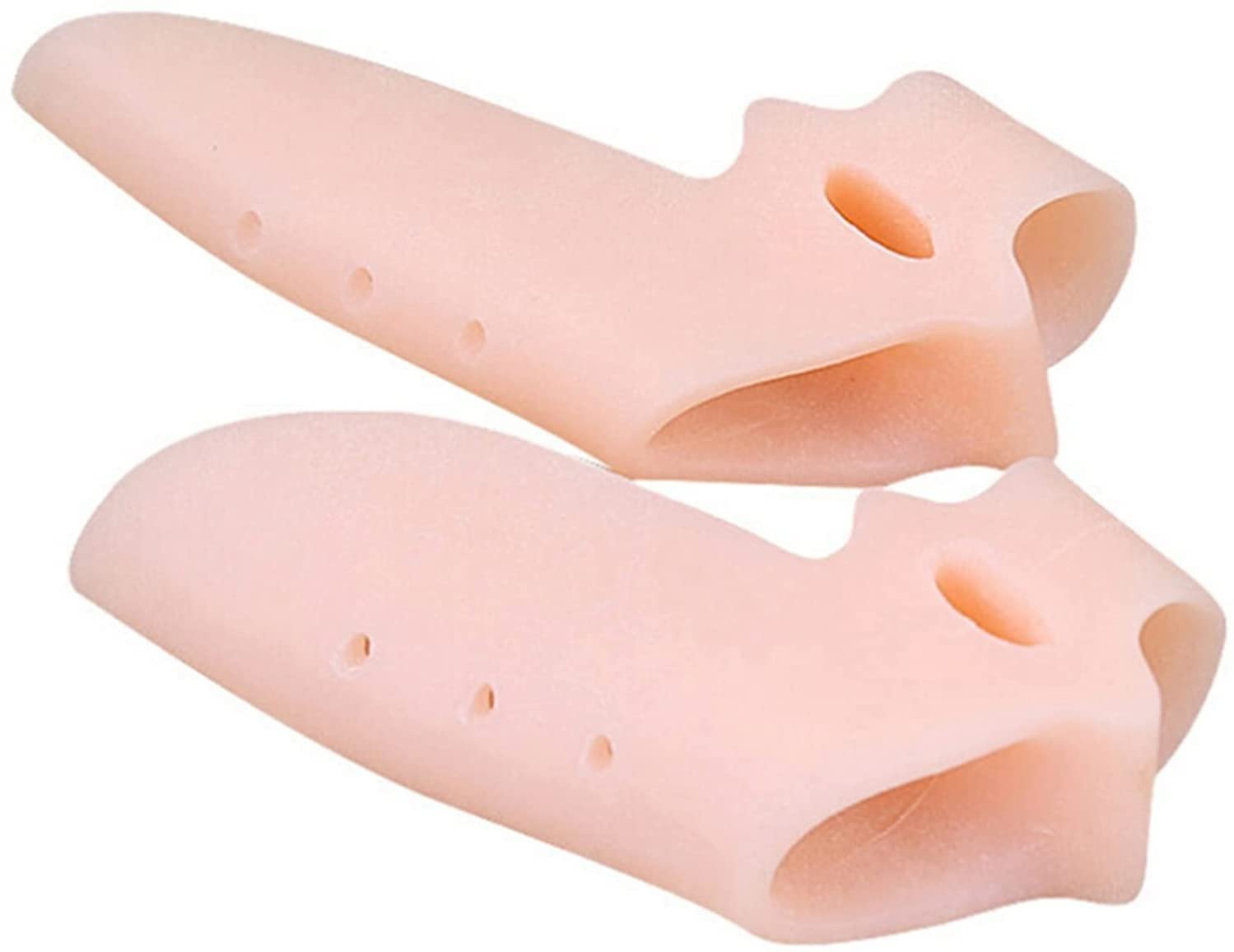 Роздільник для пальців ніг Силіконовий гелевий MUSUMI Два отвори S, L Рожевий, фото №1