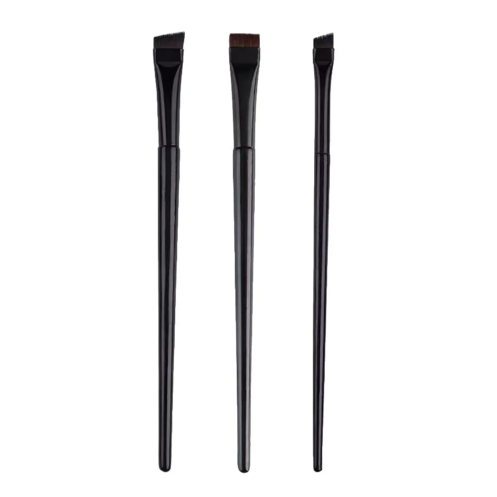 Кисточки для подводки угловая JIHUOO Набор 3 штуки, фото №1 Кисточки для подводки угловая JIHUOO Набор 3 штуки, фото №1