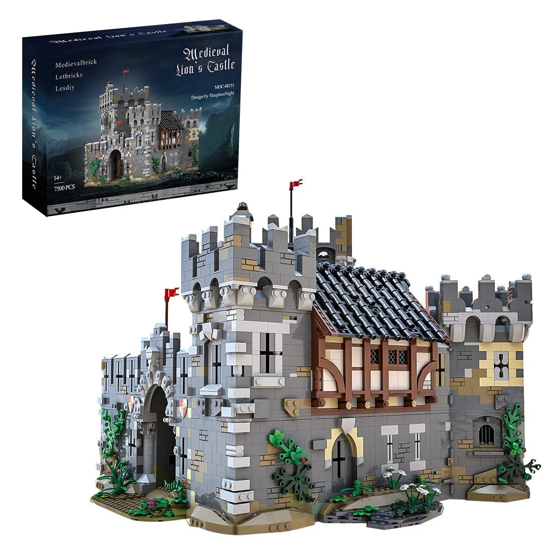 Конструктор APAP MOC-68151 Замок у середньовічному стилі 7500+ деталей, фото №1