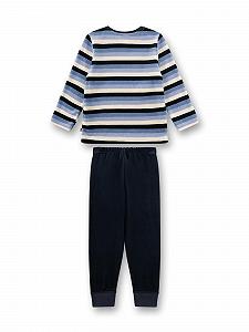 Піжама Sanetta для хлопчиків з нікі синя synthetic.ua - Фото 1