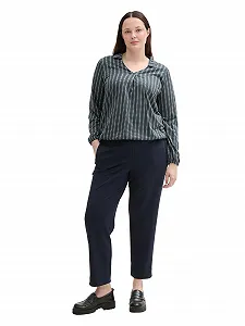 Женский Лонгслив TOM TAILOR Plus Size с воротником synthetic.ua - Фото 1