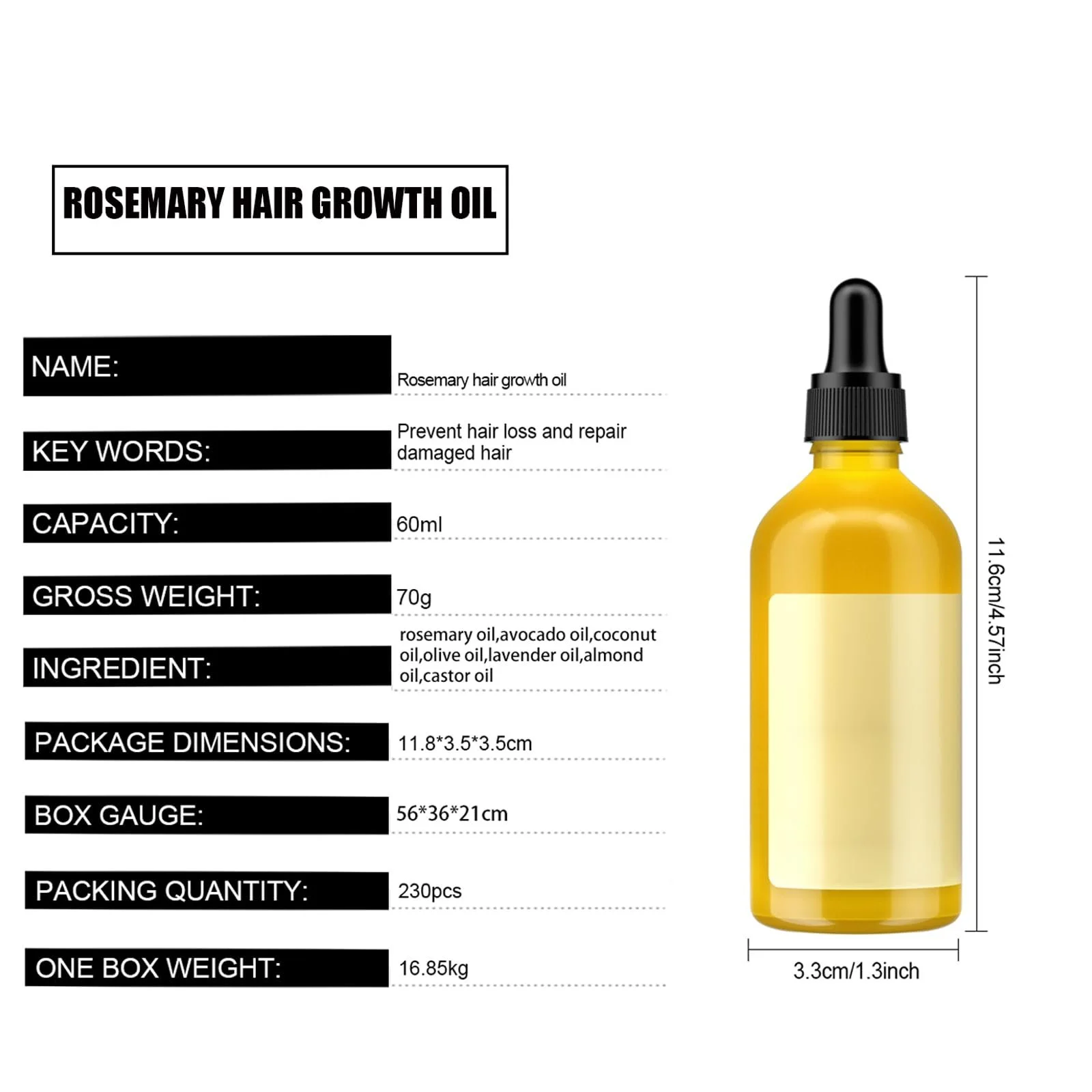 Олія для росту волосся, набір з 2 шт., сироватка для лікування волосся, фото №7 Олія для росту волосся, набір з 2 шт., сироватка для лікування волосся, фото №7