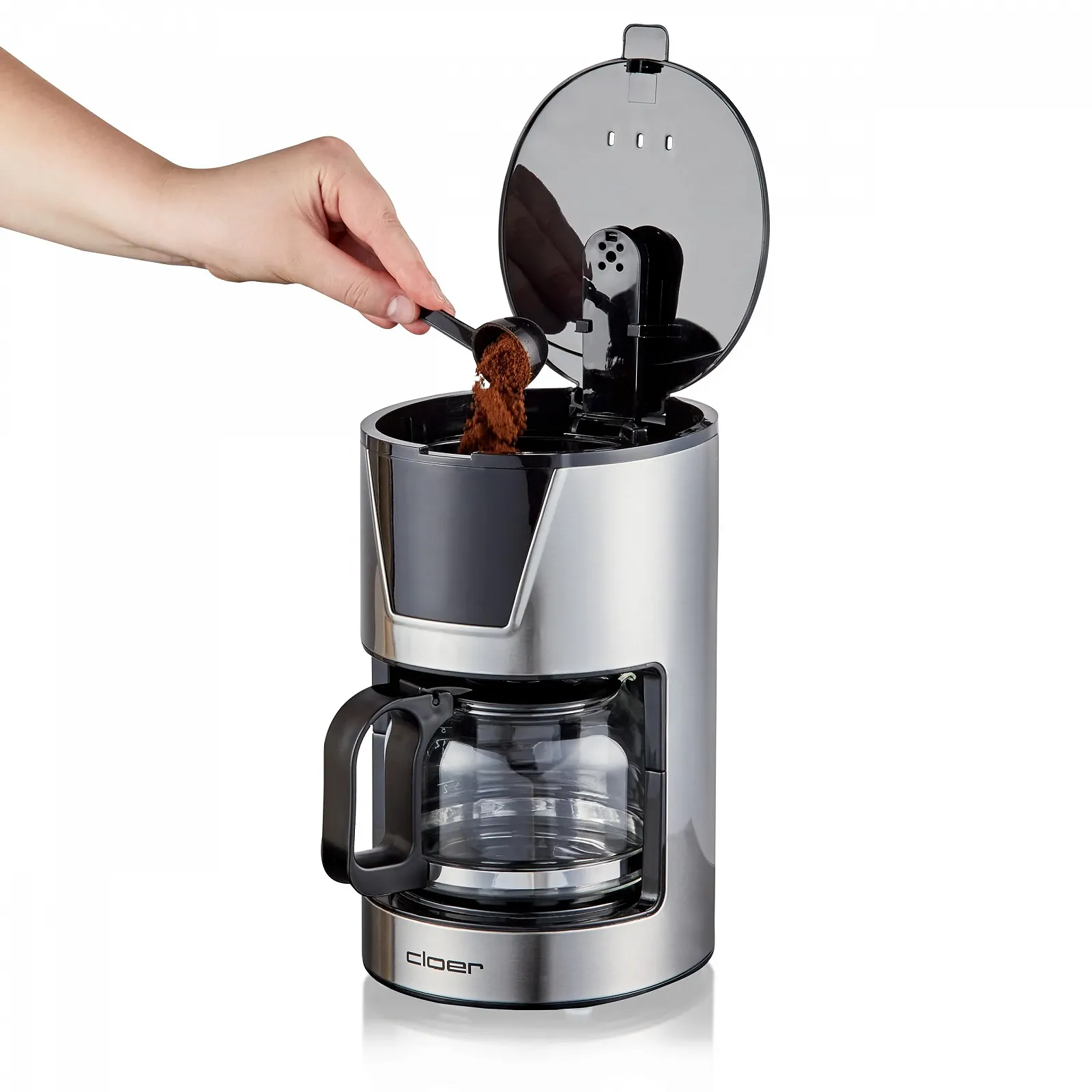 Капельная кофеварка Cloer 6 чашек 0.75 л 550 Вт нержавеющая сталь, фото №6