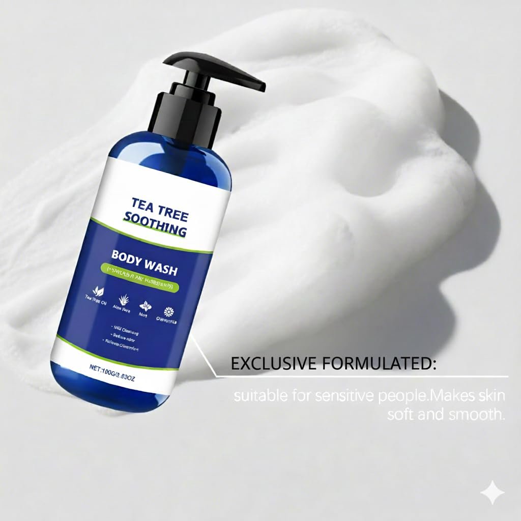 Гель для душу Tea Tree Natural Clean 4 шт, фото №4