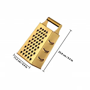 Терка ABOOFAN Золота нержавіюча сталь Багатофункціональна овочерізка для фруктів з компактним дизайном synthetic.ua - Фото 1