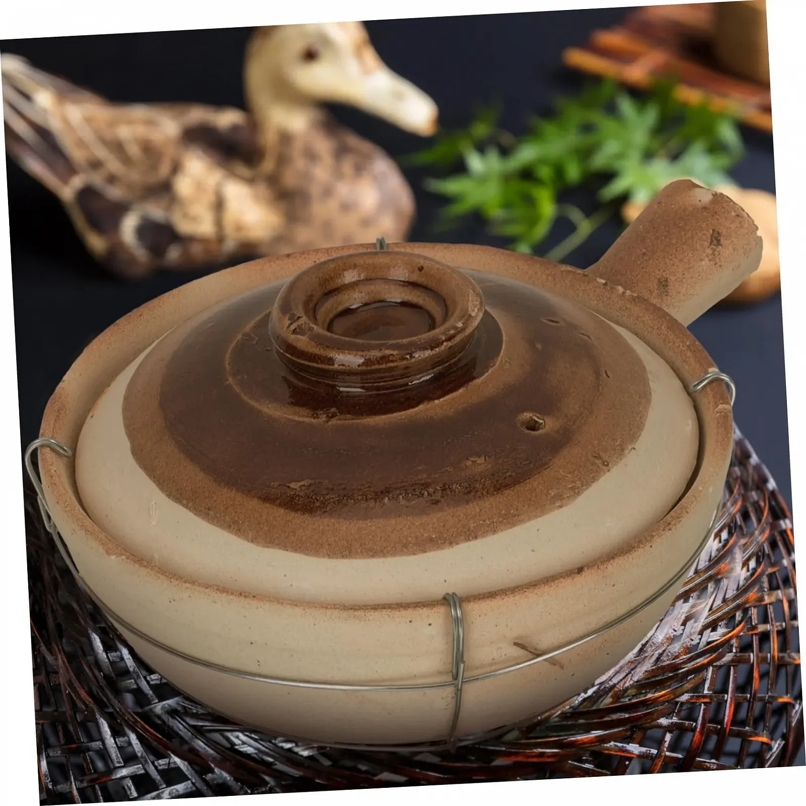 Кастрюля GALPADA керамическая термостойкая для тушения и супов, фото №9