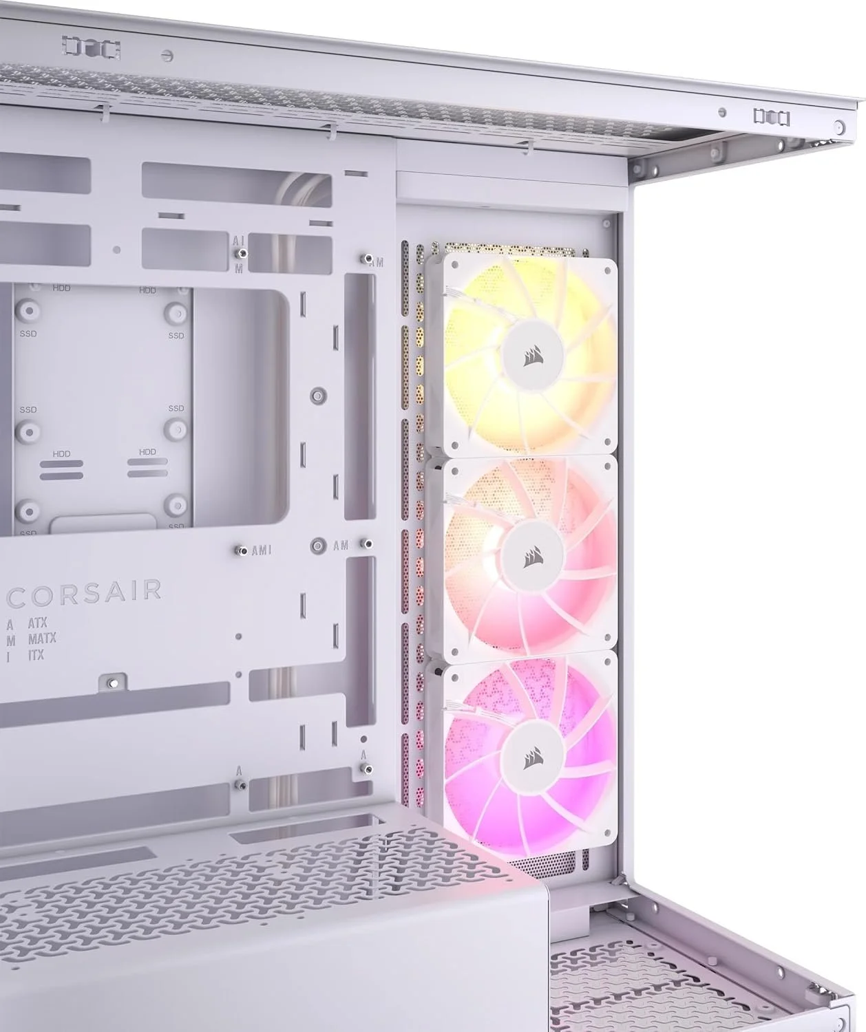 Корпус Corsair 3500X ARGB / Mid-Tower / 3x120mm ARGB Fans / E-ATX / без БЖ / Білий, фото №4