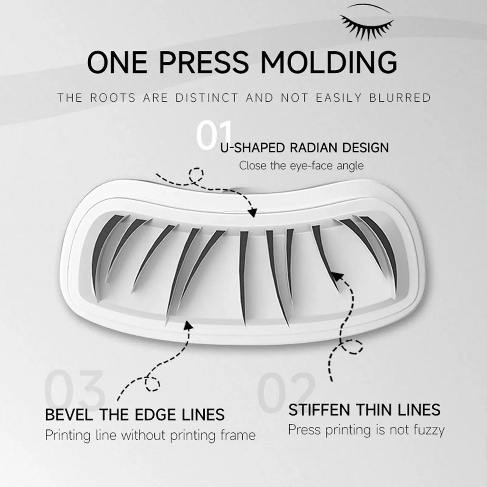 Штамп для нижніх вій 2-в-1 Underlashes U-подібний, фото №7 Штамп для нижніх вій 2-в-1 Underlashes U-подібний, фото №7