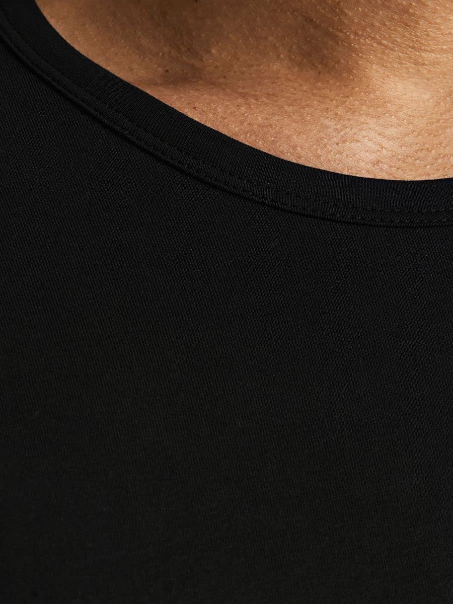 Чоловіча футболка з довгим рукавом Jack & Jones Basic, з круглим вирізом, біла, чорна, синя, сіра, набір з 4 штук, фото №8
