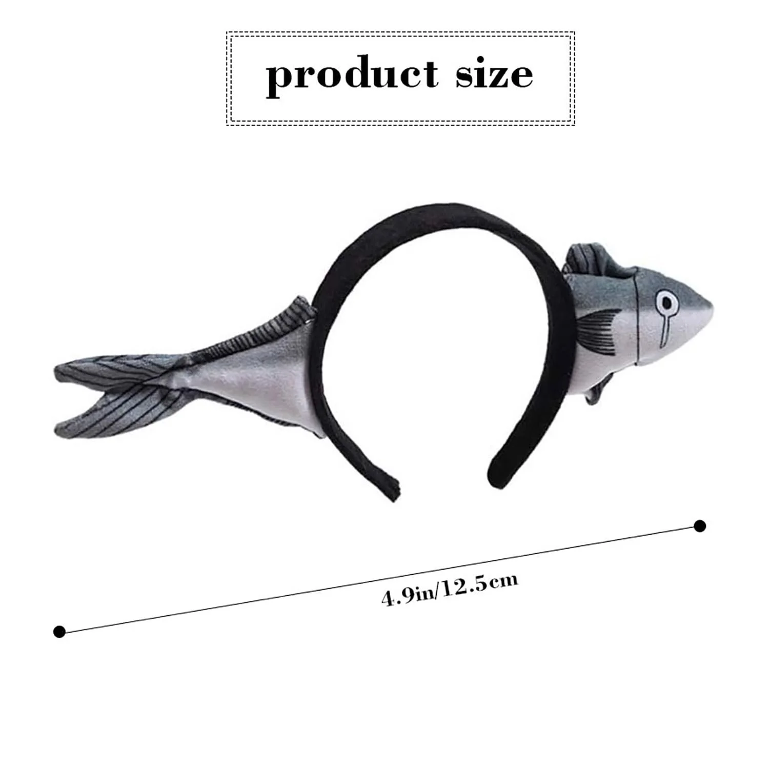 Обруч на голову Плюшевая рыба 2 шт, фото №2