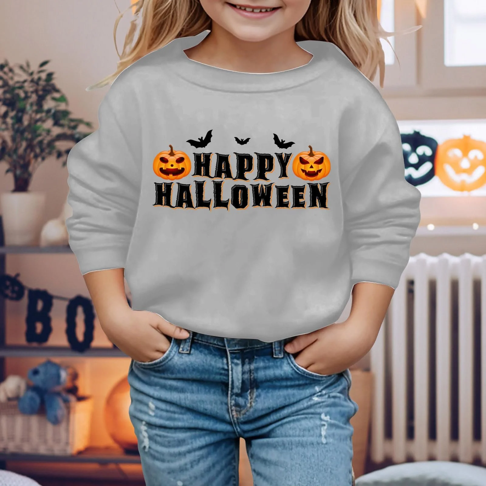 Дівчинка Толстовка Halloween Зимова Дитяча Тепла, фото №3