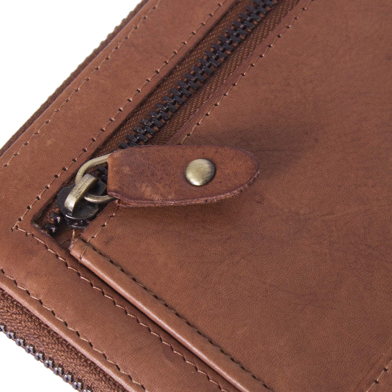 Кошелек The Chesterfield Brand Wax Pull Up Nova Кожа 19 см, Cognac, фото №4