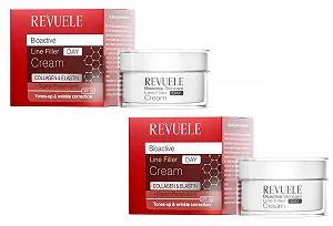 Денний крем REVUELE Bioactive Collagen Elastin набір 2 x 50 мл - Фото 1