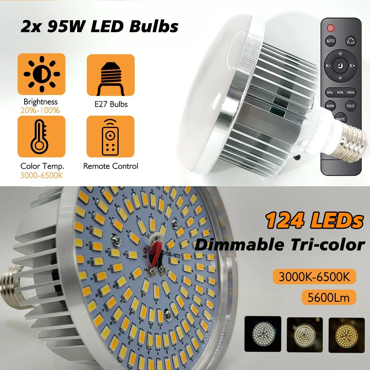 Набір софтбоксів Tecdigbo TTT002 LED/ 2х95W / 50x70 см / 3000-6500K / Чорний, фото №2 Набір софтбоксів Tecdigbo TTT002 LED/ 2х95W / 50x70 см / 3000-6500K / Чорний, фото №2