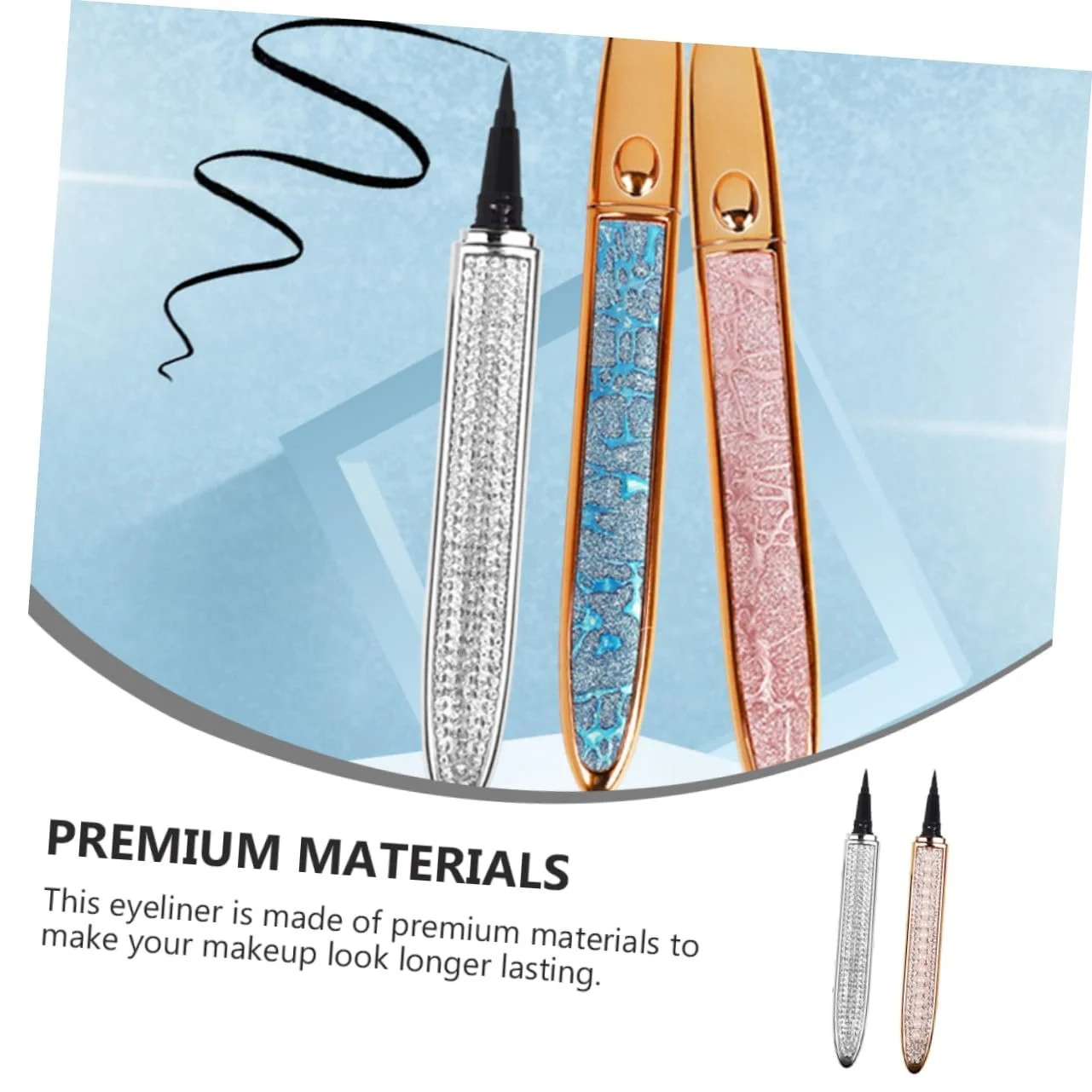 Фломастер-підводка HONMEET Diamant-Eyeliner металік срібний, фото №4