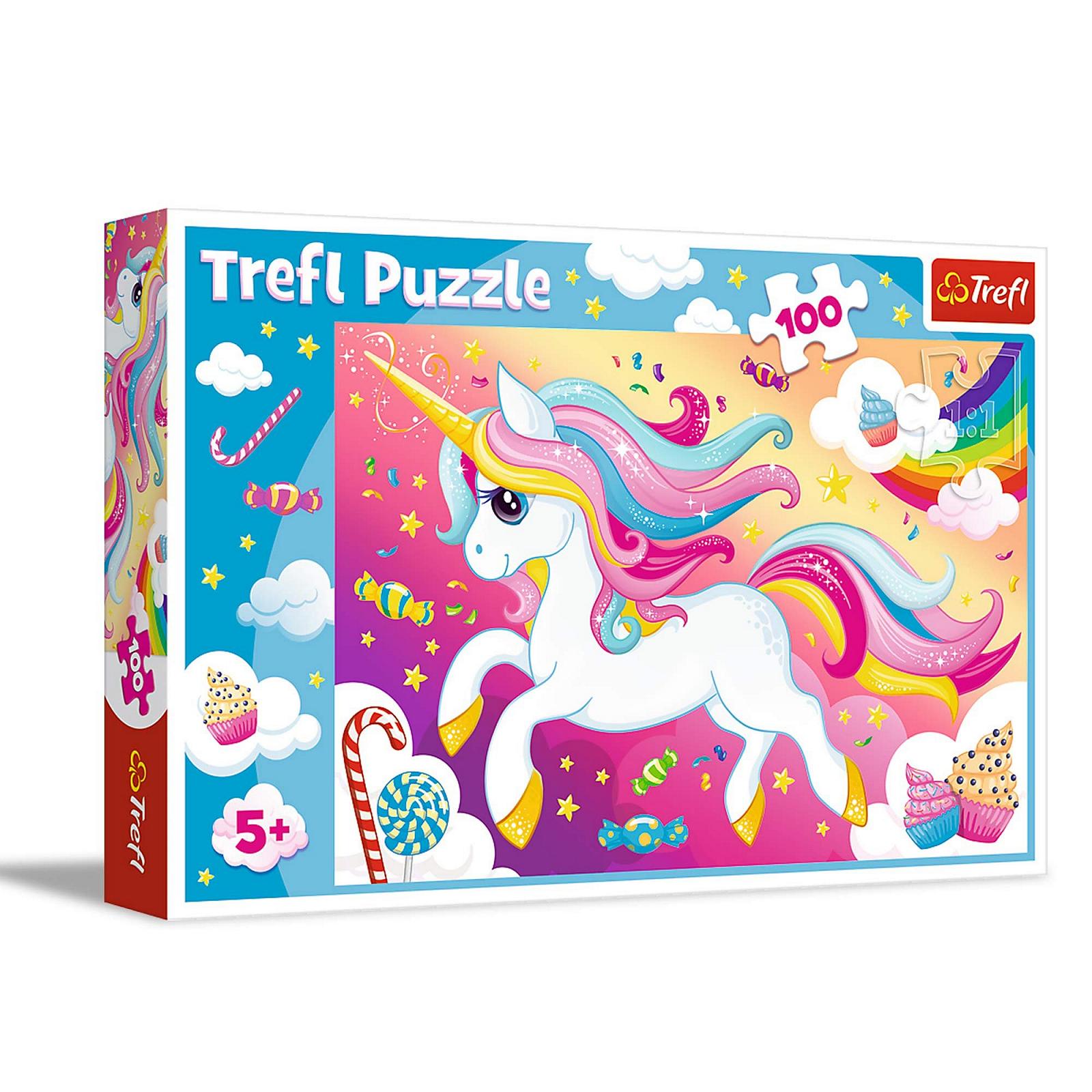 Пазл Trefl Beautiful Unicorn 100 деталей, фото №1
