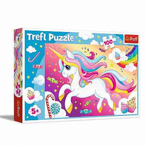 Пазл Trefl Beautiful Unicorn 100 деталей - Фото 1