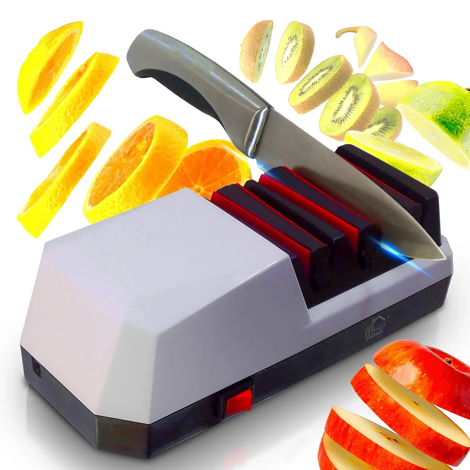 Електрична точилка для ножів STREND PRO 3-ступінчаста алмазна, фото №1