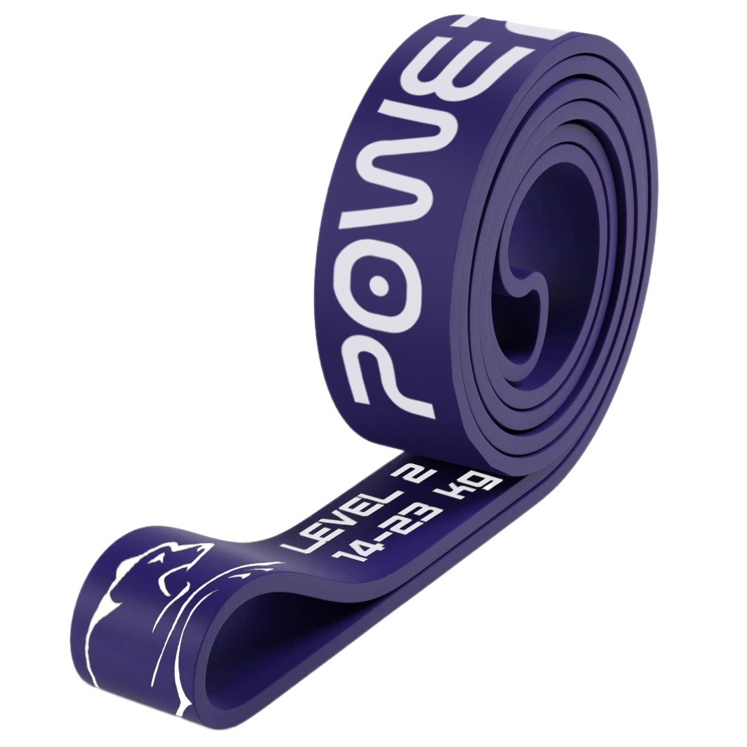 Еспандер-петля гумка для фітнесу і кроссфіту PowerPlay 4115 Power Band Фіолетова (14-23kg), фото №1