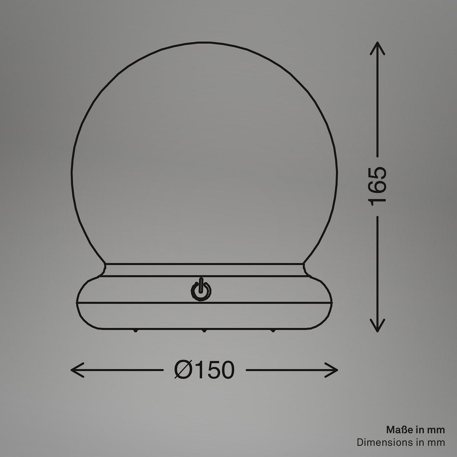 Настольная лампа BRILONER LED Беспроводная RGB Теплый белый свет Аккумуляторная 15 x 16.5 см Белая, фото №10