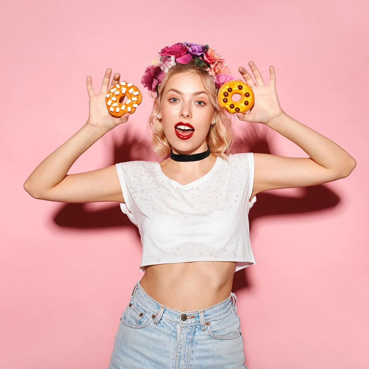 Обруч Цветок Garneck Роза, фото №1