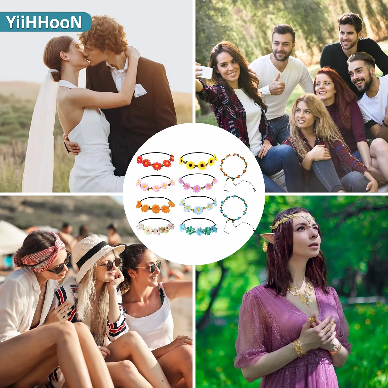 Вінок для волосся з квітами, фото №7 Вінок для волосся з квітами, фото №7