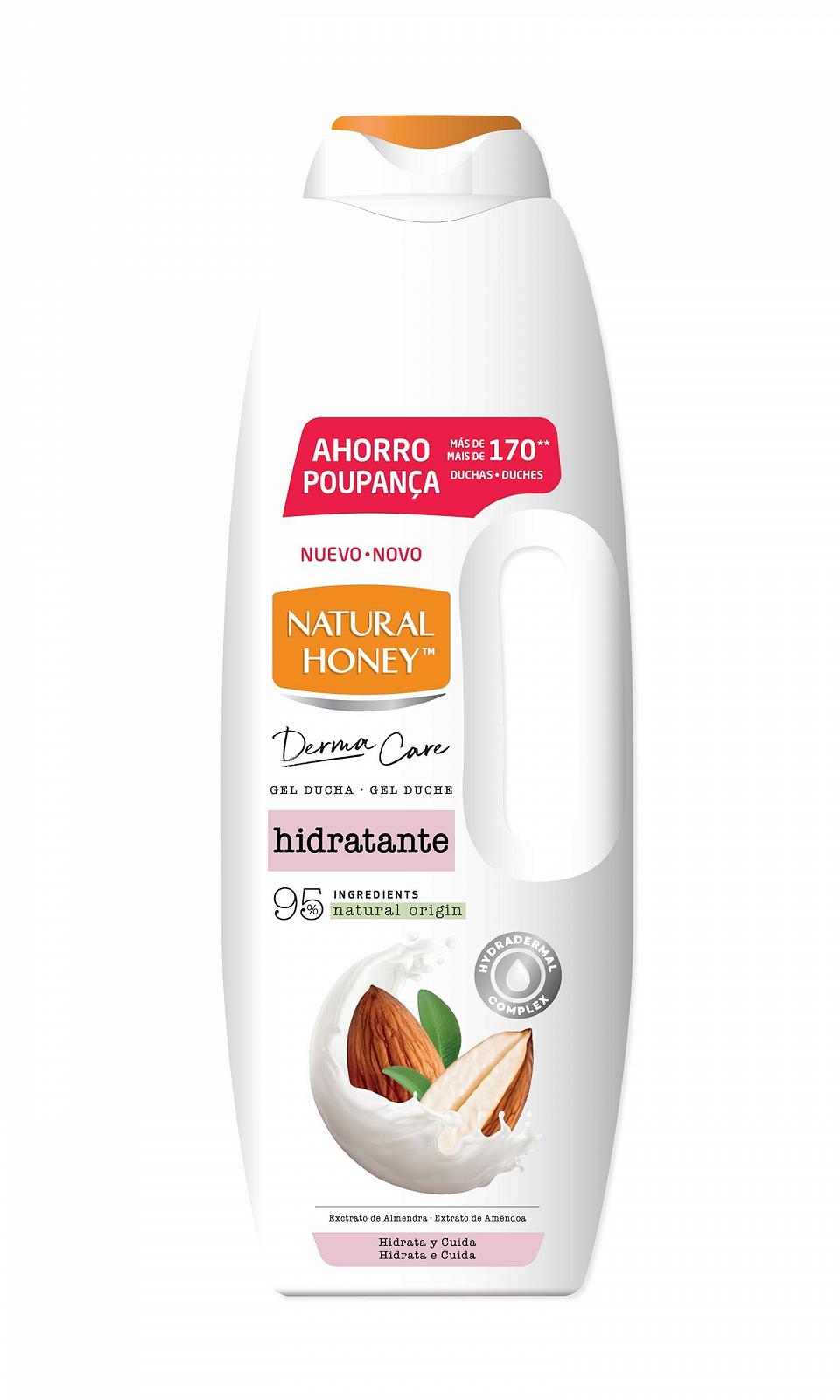 Увлажняющий гель для душа NATURAL HONEY экономный формат 1350 мл, фото №1