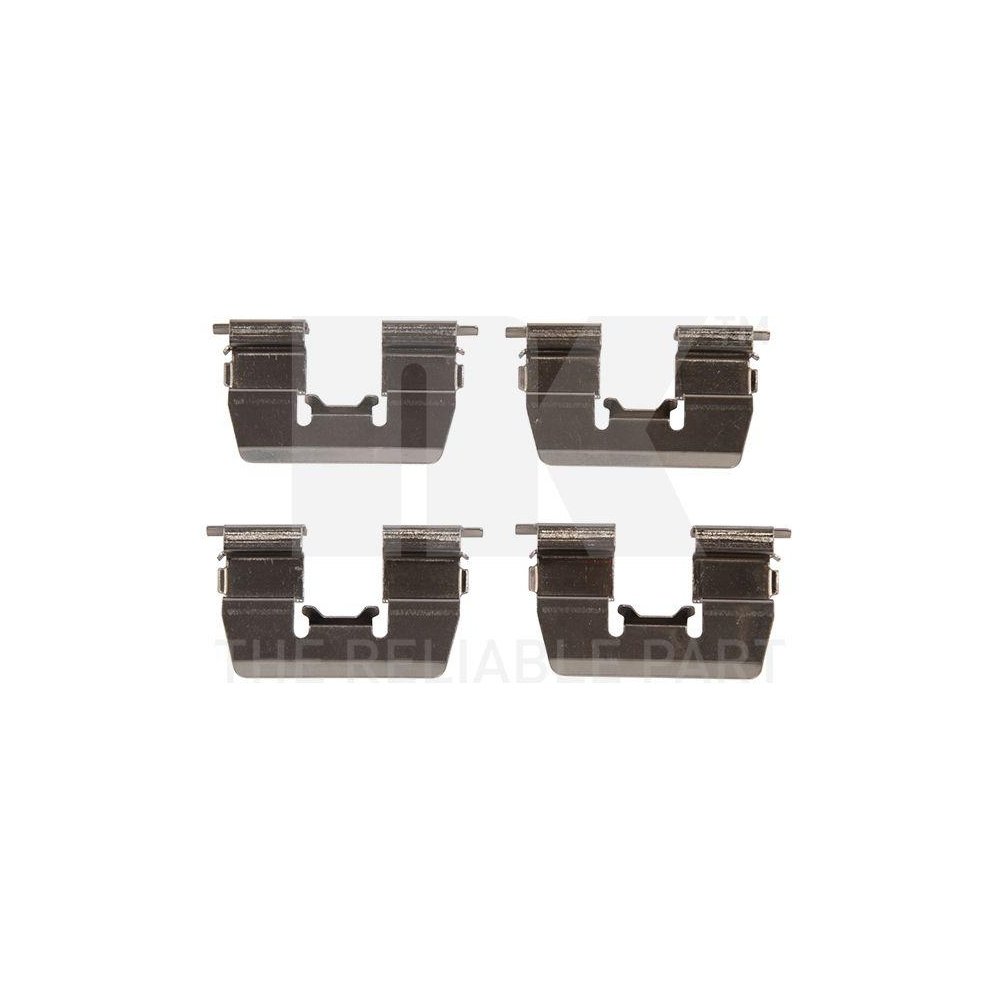 Комплект аксесуарів, гальмівні колодки дискові NK 79341764, передній міст, фото №1