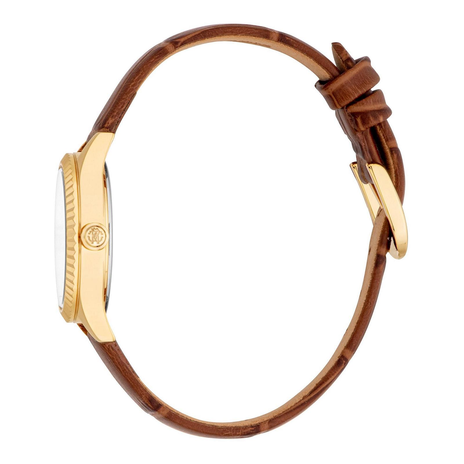 Женские аналоговые кварцевые часы Roberto Cavalli RC5L124L0025 с кожаным ремешком, фото №2