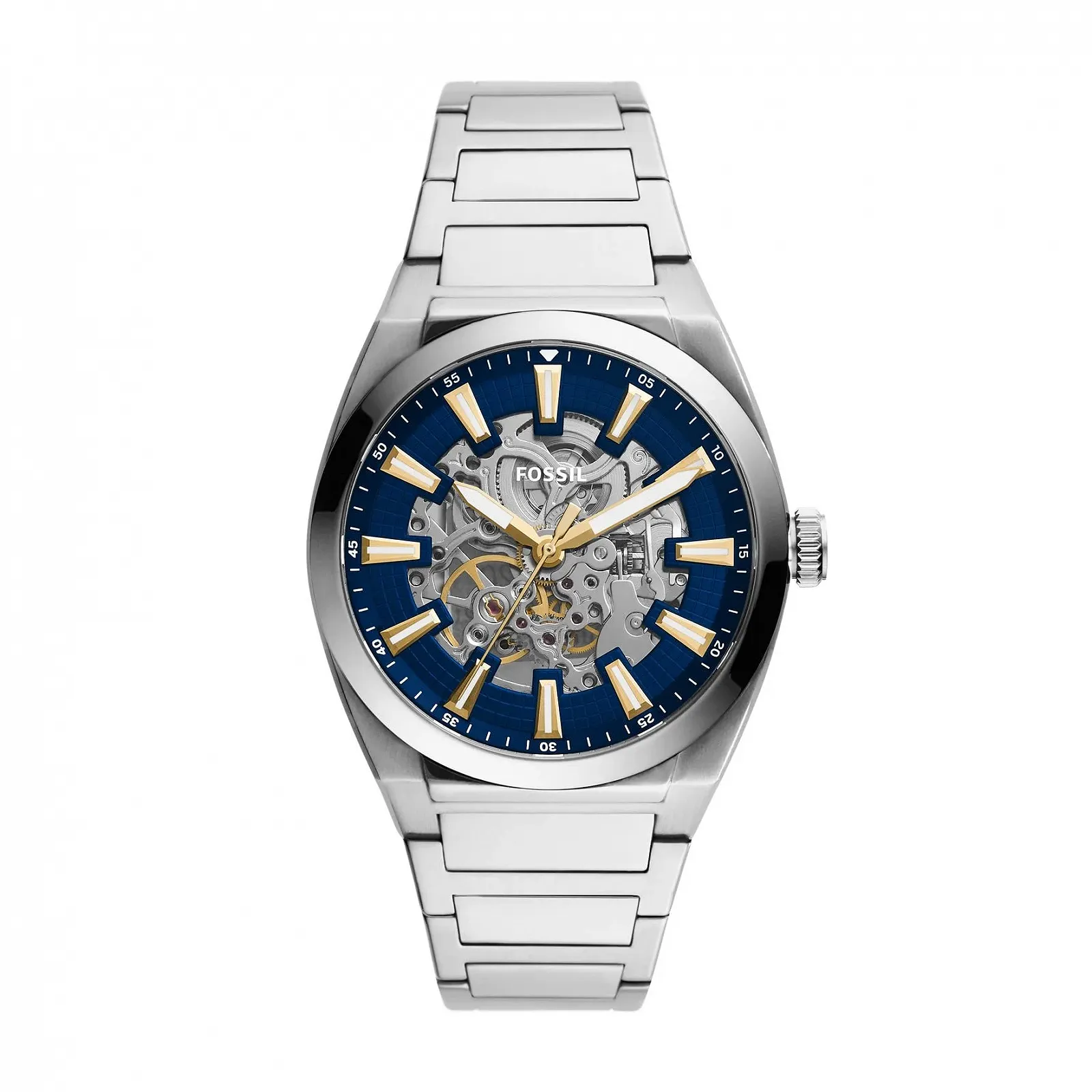 Часы мужские Fossil Everett Автоматический механизм с тремя стрелками Ремешок из стали или кожи, фото №1 Часы мужские Fossil Everett Автоматический механизм с тремя стрелками Ремешок из стали или кожи, фото №1