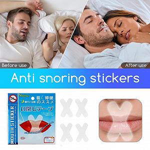 Смужки для рота проти хропіння backlight, 30 шт. покращене дихання носом, зменшення дихання ротом, покращений сон вночі - Фото 1