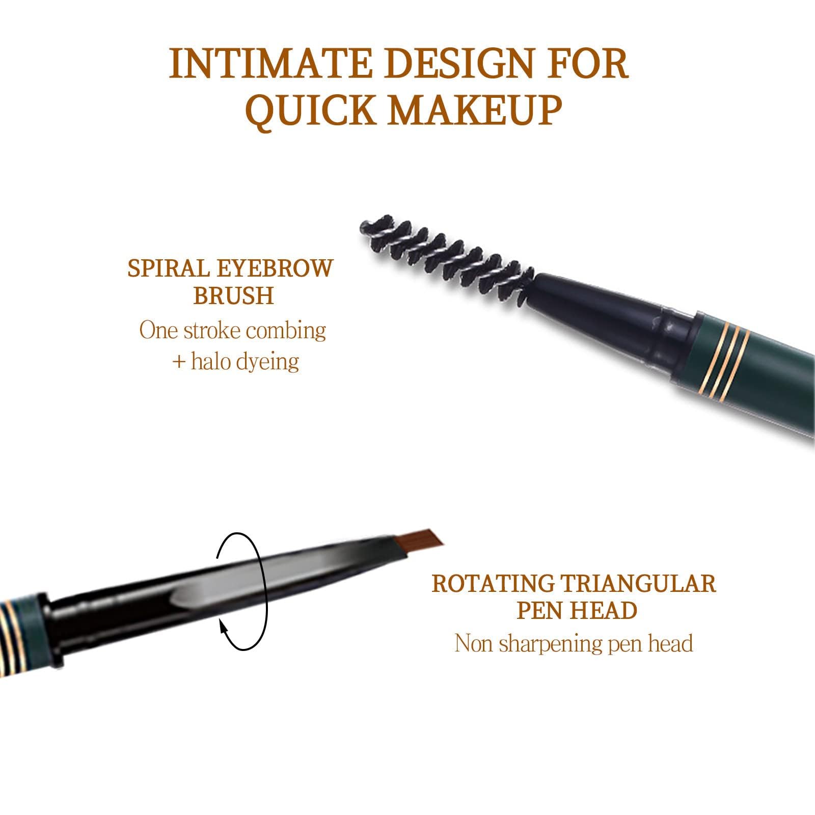 Олівець Augenbrauenstift Double Ended Precision Brow coffee, фото №5