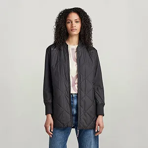 Жіноча куртка G‑Star Padded Bomber Collar Dark Black - L - Фото 1