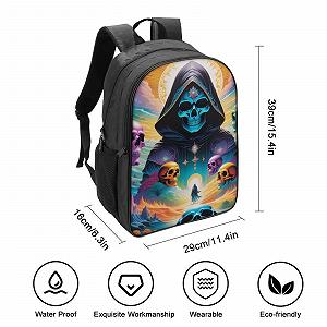 Рюкзак школьный DPEOANEBN Skull Style-8, 40 x 28 x 16 см synthetic.ua - Фото 1