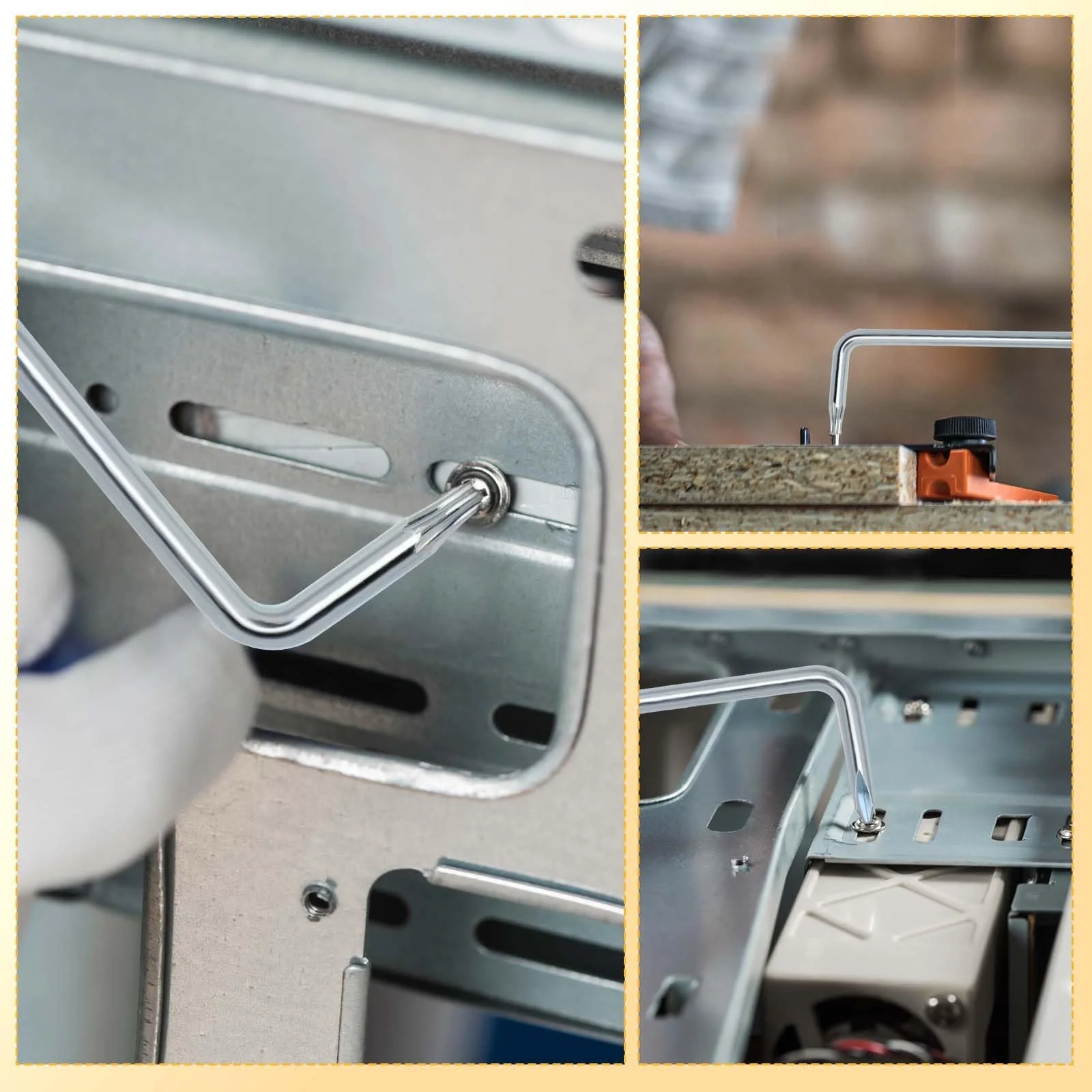 Набір Allen Wrench Z Type Double Head 90 Degree Flat Head T15/T20/T25 Steel, фото №5