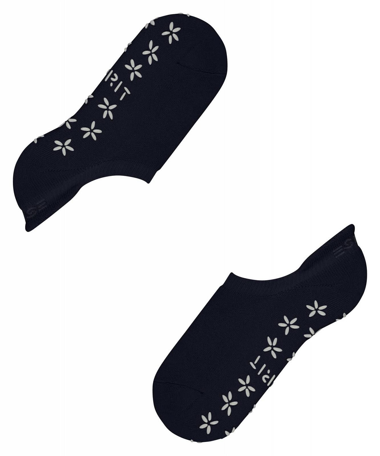 Домашние носки ESPRIT Sneaker из органического хлопка, женские, черно-серые, однотонные, усиленные носки для тренировок без рисунка, дышащие, экологически чистые, с пупырчатым принтом, нескользящие, 1 пара, фото №5