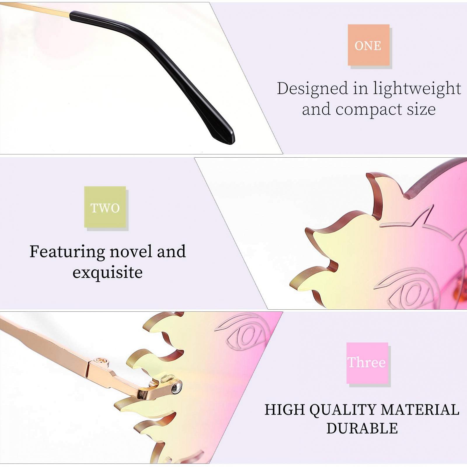 Набір сонцезахисних окулярів PACKOVE 3 шт., багатокутні, фото №7