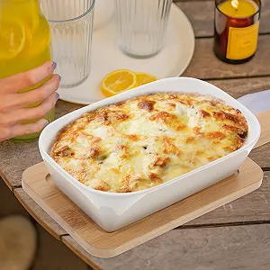 Форма для запекания DOITOOL Набор с деревянной подставкой Прямоугольная Глубокая synthetic.ua - Фото 1